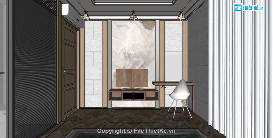 su phòng ngủ,file su phòng ngủ,sketchup phòng ngủ