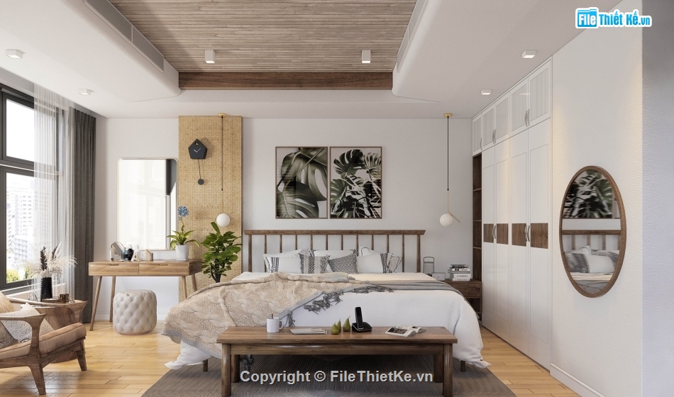 file sketchup phòng ngủ,3d sketchup phòng ngủ,3d phòng ngủ,file su phòng ngủ
