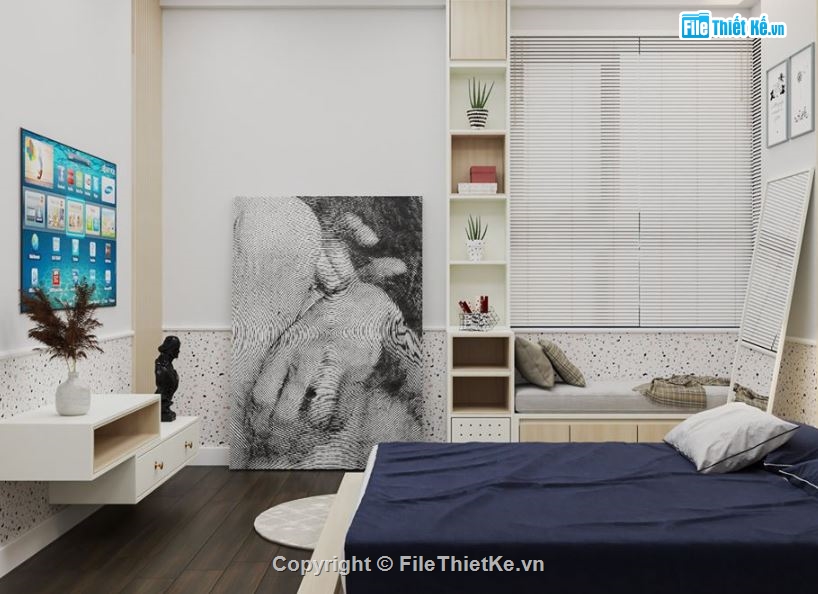 sketchup Phòng ngủ,file su phòng ngủ,phòng ngủ file su,model su phòng ngủ,phòng ngủ file sketchup