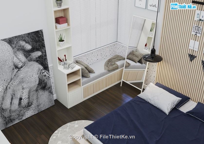 sketchup Phòng ngủ,file su phòng ngủ,phòng ngủ file su,model su phòng ngủ,phòng ngủ file sketchup