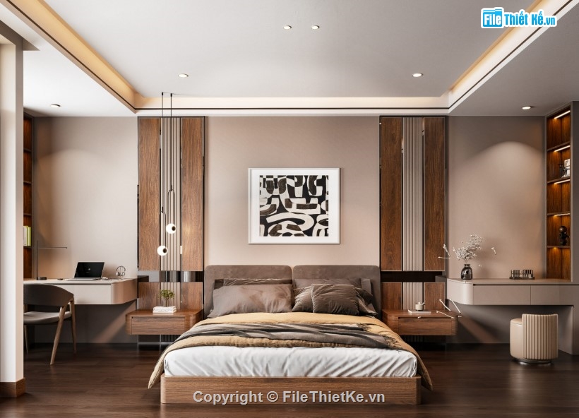 mẫu phòng đẹp,file sketchup phòng ngủ,mẫu phòng ngủ