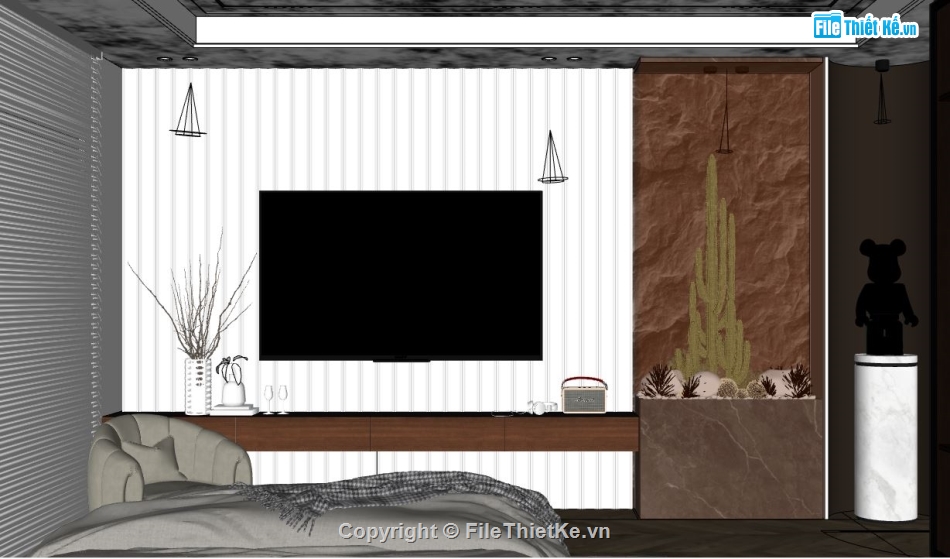 Model phòng ngủ file su,phòng ngủ đẹp file su,file sketchup phòng ngủ,file su phòng ngủ