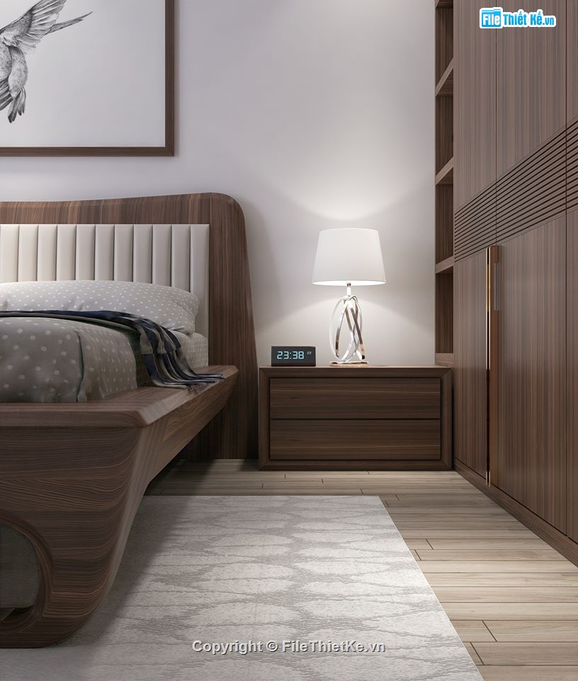 thiết kế phòng ngủ hiện đại,3d sketchup phòng ngủ,3d phòng ngủ,mẫu su phòng ngủ