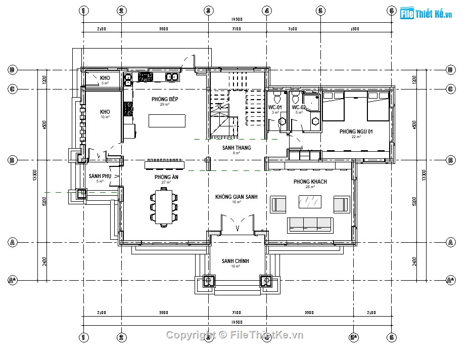 biệt thự 3 tầng,revit biệt thự 3 tầng,thiết kế revit biệt thự,file revit biệt thự chi tiết