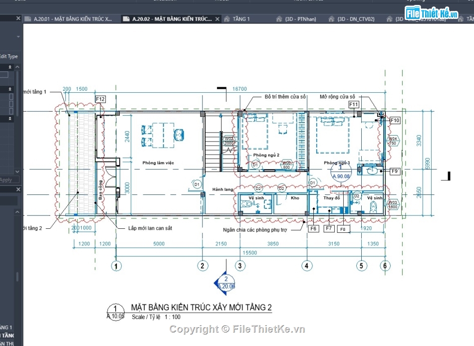 revit nhà phố,revit nhà 2 tầng,revit nội thất,revit nhà phố đẹp