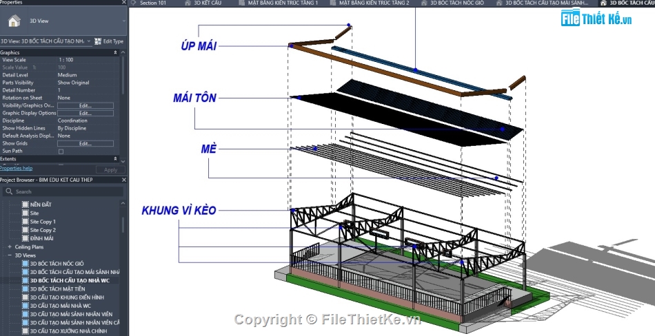 revit nhà xưởng,revit nhà máy,revit xưởng,revit khu công nghiệp,revit kết cấu khung thép,xưởng công nghiệp