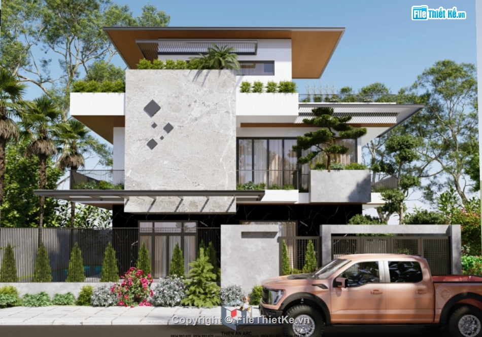 su biệt thự,sketchup biệt thự,su biệt thự 2 tầng,sketchup biệt thự 2 tầng