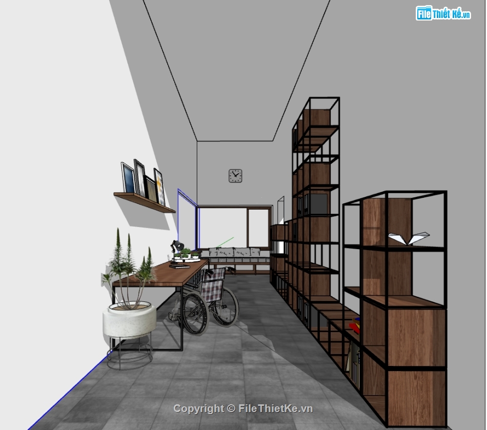 sketchup Phòng ngủ,3d sketchup phòng ngủ,Model 3d Phòng ngủ,model sketchup phòng ngủ