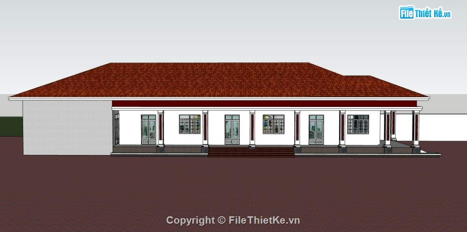 nhà cấp 4,nhà cấp 4 sketchup,sketchup nhà cấp 4,su nhà cấp 4