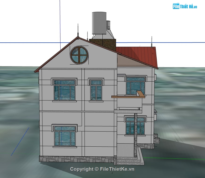 nhà phố 2 tầng,su nhà phố,sketchup nhà phố,su nhà phố 3 tầng,sketchup nhà phố 3 tầng