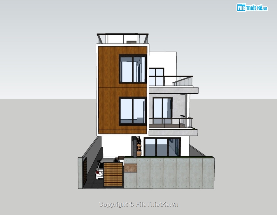 Nhà phố 3 tầng,sketchup nhà phố 3 tầng,su nhà phố,sketchup nhà phố,su nhà phố 3 tầng