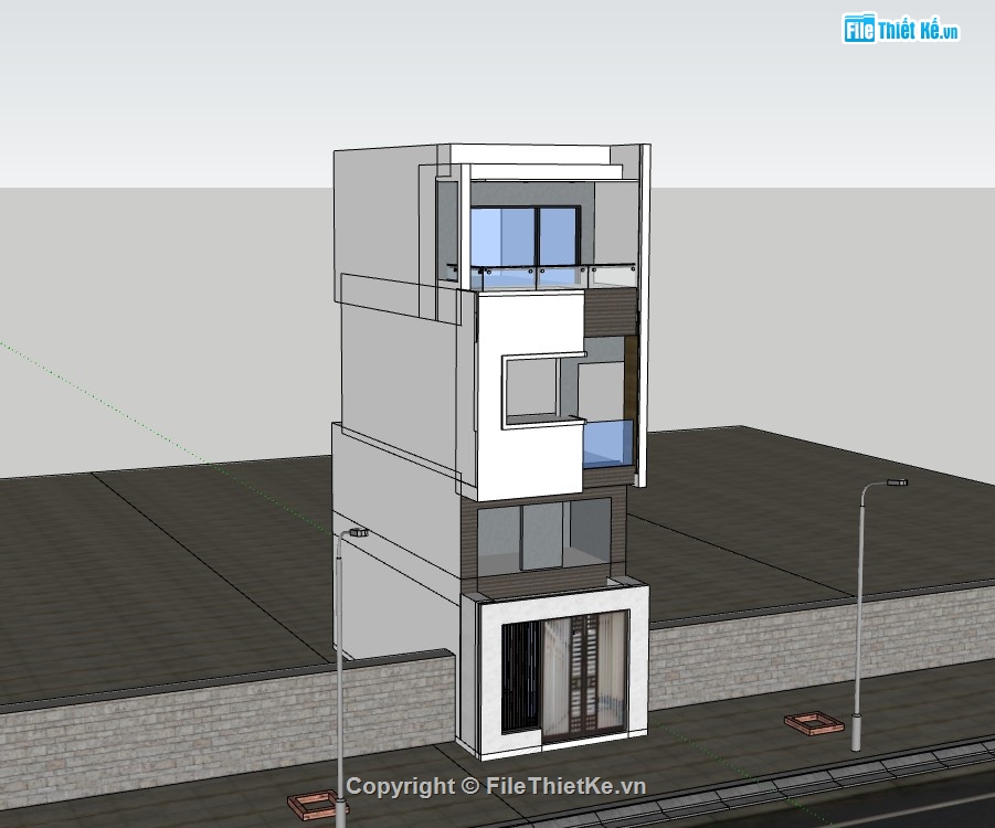 nhà 4 tầng,nhà phố 4 tầng,sketchup nhà phố,su nhà phố 4 tầng,sketchup nhà phố 4 tầng