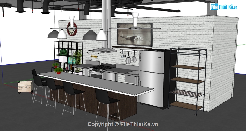 sketchup nội thất,nội thất phòng bếp,phòng bếp,sketchup nội thất phòng bếp,sketchup nội thất bếp,phòng bếp sketchup