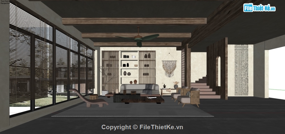 sketchup phòng khách,file sketchup phòng khách,Model sketchup phòng khách,File phòng khách sketchup