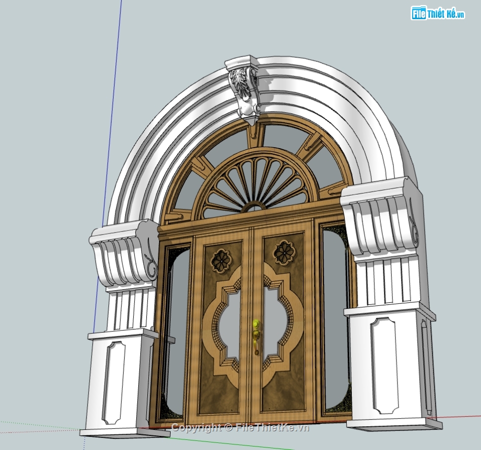 sketchup vòm cửa,file sketchup vòm cửa,model sketchup vòm cửa,3d sketchup vòm cửa
