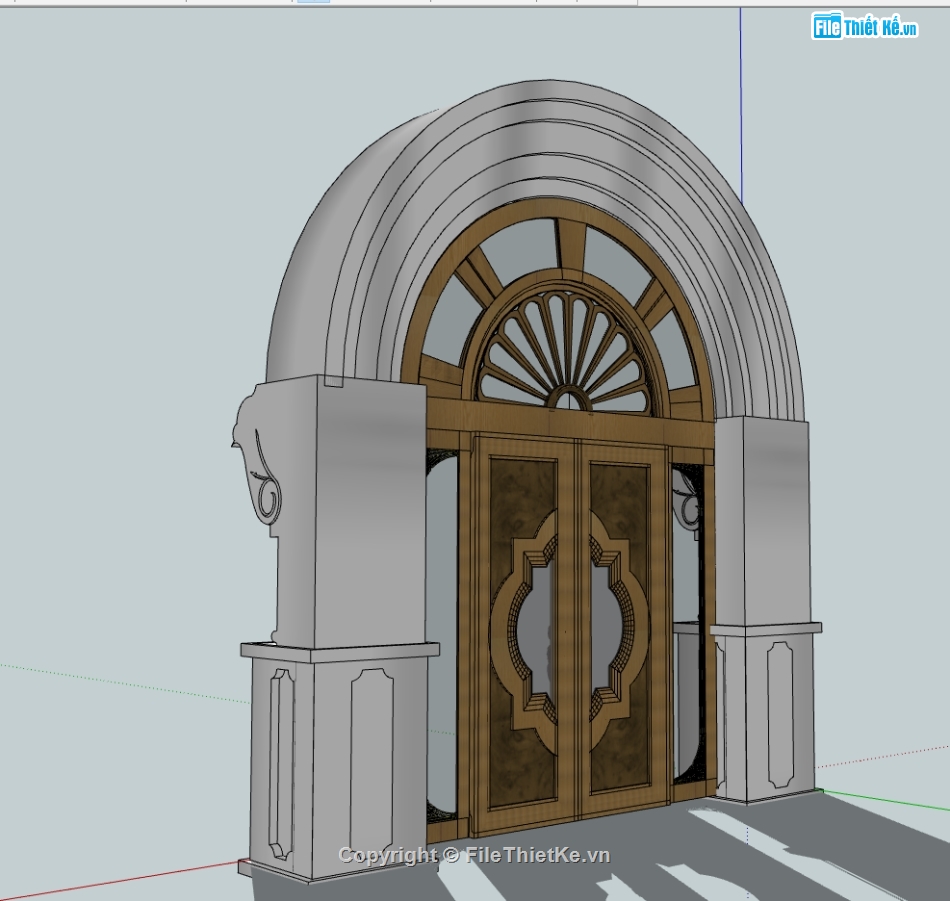 sketchup vòm cửa,file sketchup vòm cửa,model sketchup vòm cửa,3d sketchup vòm cửa