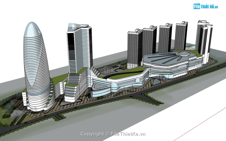 cao ốc,su cao ốc,sketchup cao ốc