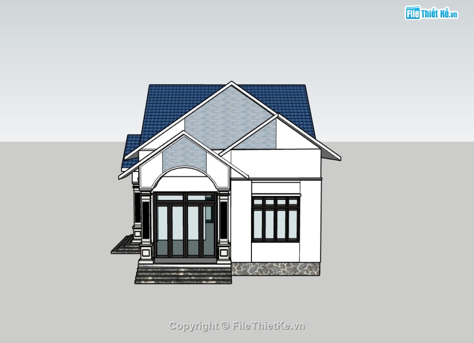 su nhà cấp 4,sketchup nhà cấp 4,nhà cấp 4