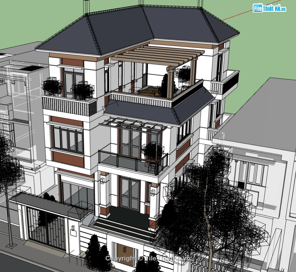 nhà phố 3 tầng,nhà 3 tầng,Mẫu nhà phố,nhà phố 3 tầng su