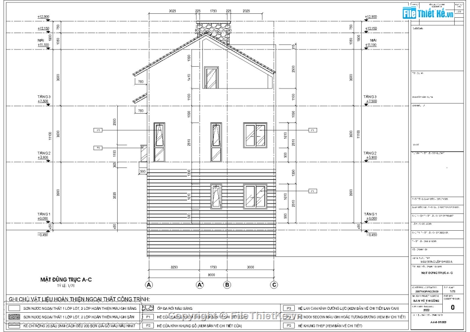 kiến trúc biệt thự 3 tầng,Biệt thự tân cổ điển 3 tầng,Biệt thự cổ điển châu âu,Thiết kế biệt thự đẹp,Mẫu kiến trúc biệt thự đẹp,Bản vẽ biệt thự 3 tầng cổ điển