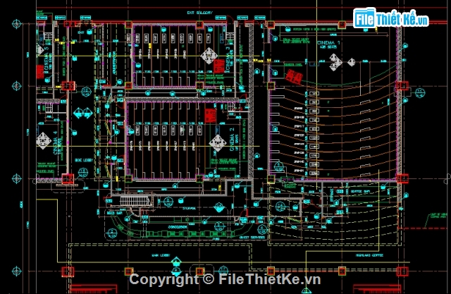 thiết kế rạp chiếu phim,Bản cad thiết kế,thiết kế điện chiếu,thiết kế thi công,mẫu thiết kế,thiết kế điện