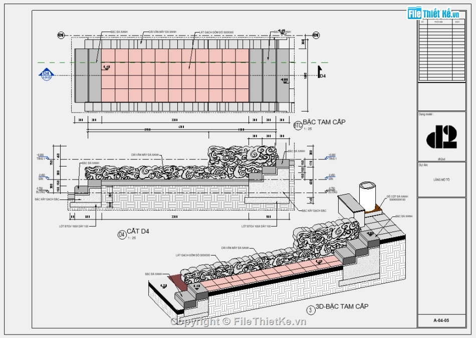 Revit khu mộ tổ,thiết kế khu mộ tổ,bản vẽ lăng mộ,thiết kế Revit lăng mộ