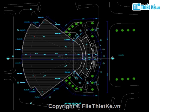 Thiết kế nhà hát ngoài trời,kiến trúc nhà hát,kiến trúc nhà hát ngoài trời,bản vẽ kiến trúc nhà hát