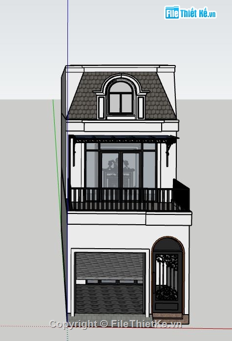 thiết kế nhà phố 2 tầng,bản vẽ nhà phố 2 tầng,nhà phố 2 tầng 1 tum,bản vẽ nhà phố,phối cảnh nhà phố