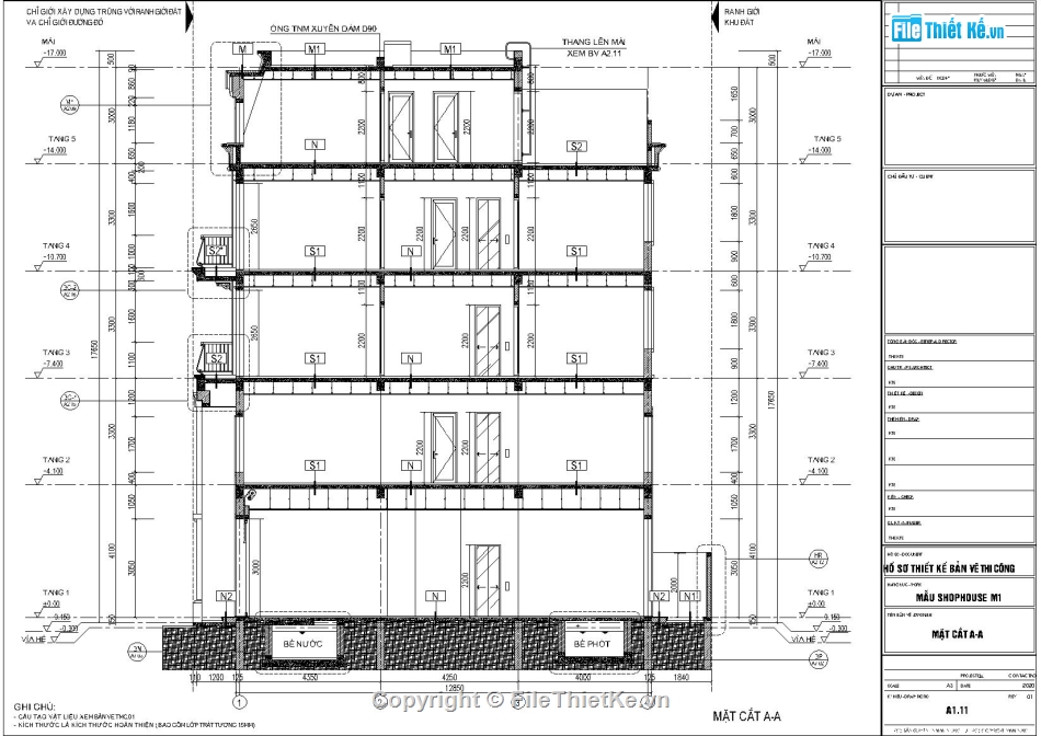 Bản vẽ nhà phố 5x16m,Thiết kế nhà phố 5 tầng,Mẫu thiết kế nhà phố đẹp,Thiết kế nhà ở kết hợp kinh doanh,Bản vẽ nhà phố hiện đại