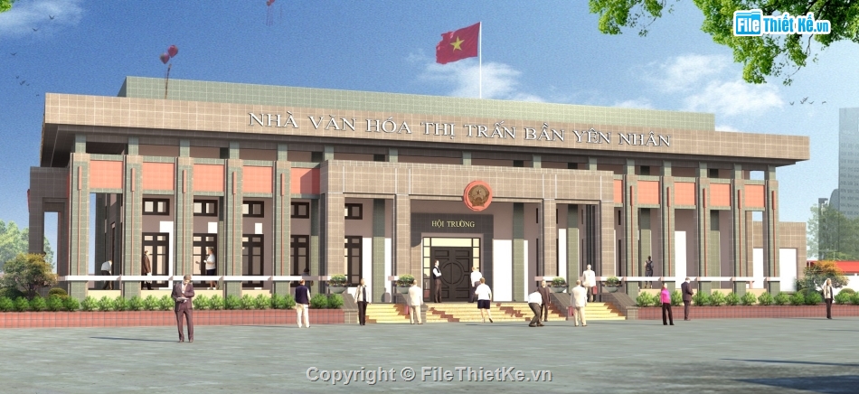 nhà văn hóa đẹp,nhà văn hóa thôn,hội trường nhà văn hóa,kiến trúc nhà văn hóa