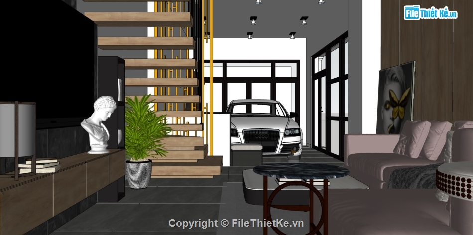 nội thất phòng khách sketchup,thiết kế nội thất nhà bếp đẹp,nội thất phòng khách su,phòng khách hiện đại