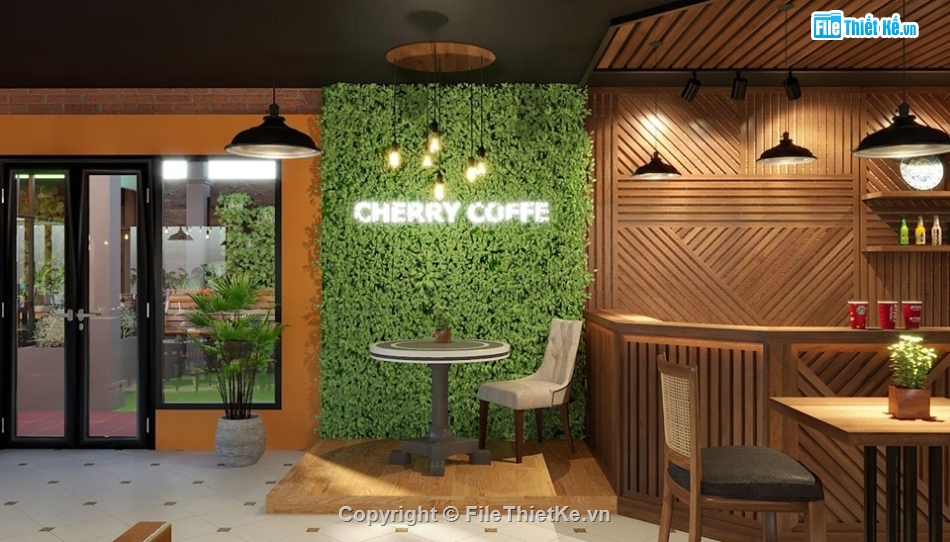 su nội thất quán cafe,quán cà phê sketchup,file sketchup quán cà phê đẹp