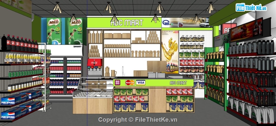 file 3d su thiết kế siêu thị,thiết kế mẫu siêu thị,thiết kế siêu thị