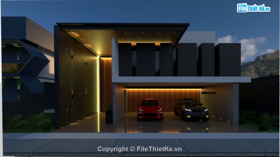 biệt thự 2 tầng,model su biệt thự 2 tầng,phối cảnh biệt thự 2 tầng,thiết kế biệt thự 2 tầng