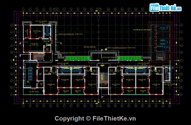 thiết kế trường mầm non đẹp,Thiết kế trường mầm non,thiết kế trường mầm non Sông Khoai,bản vẽ trường mầm non,trường mầm non