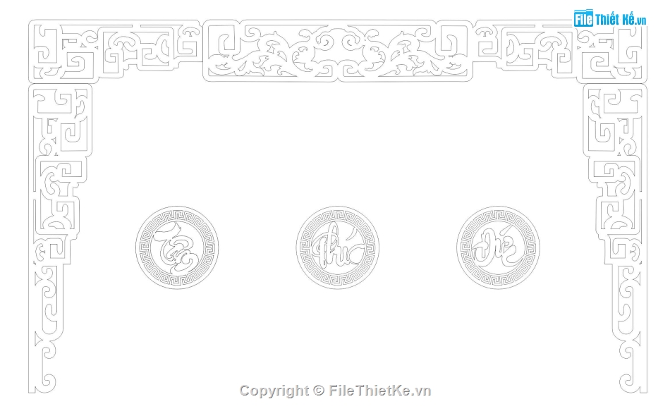 file cắt cnc,file cnc tâm phúc đức,file võng thờ