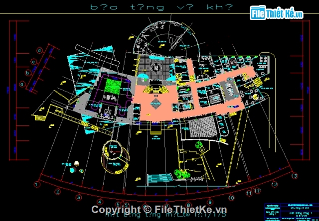 Bảo Tàng Vũ Khí,Bản vẽ autocad,bản vẽ bảo tàng,kiến trúc bảo tàng