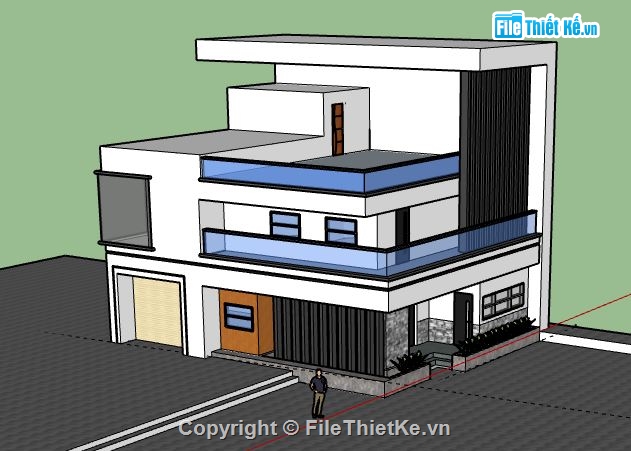 Biệt thự 3 tầng,model su biệt thự 3 tầng,biệt thự 3 tầng file su,sketchup biệt thự 3 tâng,biệt thự 3 tầng sketchup