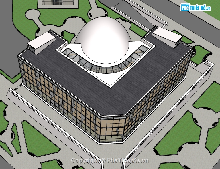 dựng 3d su nhà học viện âm nhạc,trường học âm nhạc file su,file sketchup dựng nhà học viện âm nhạc