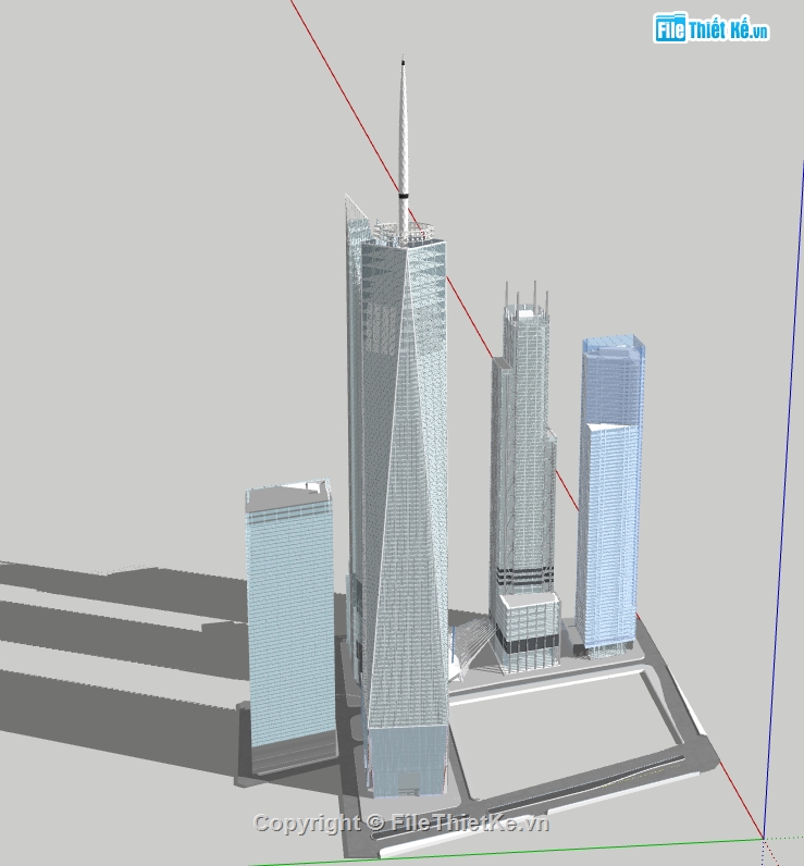 dựng trung tâm thương mại cao tầng file su,model sketchup trung tâm thương mại,file 3d su mẫu trung tâm thương mại