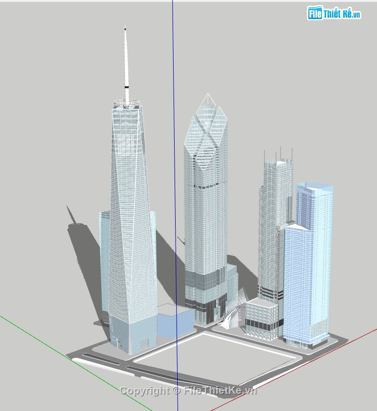 dựng trung tâm thương mại cao tầng file su,model sketchup trung tâm thương mại,file 3d su mẫu trung tâm thương mại