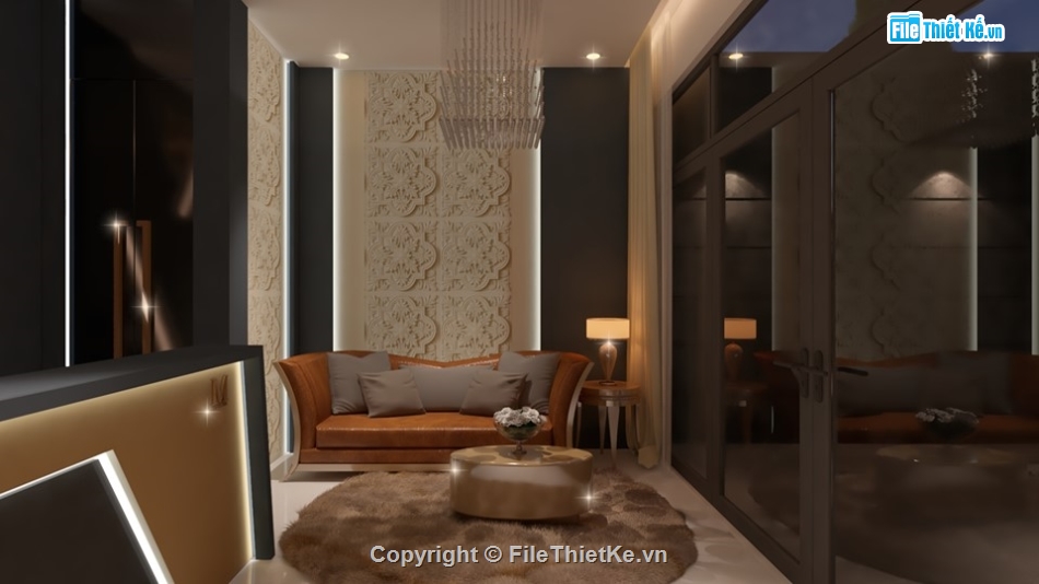 mẫu quán spa dựng sketchup,sketchup spa,sketchup nội thất spa