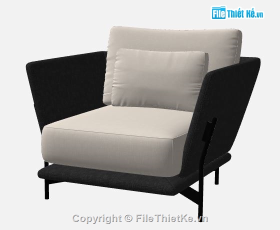 file sketchup ghế,ghế sofa đơn,sketchup sofa