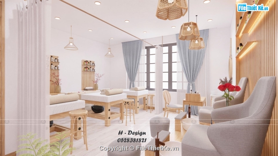 mẫu sketchup nội thất,file sketchup spa,model sketchup spa,file su spa