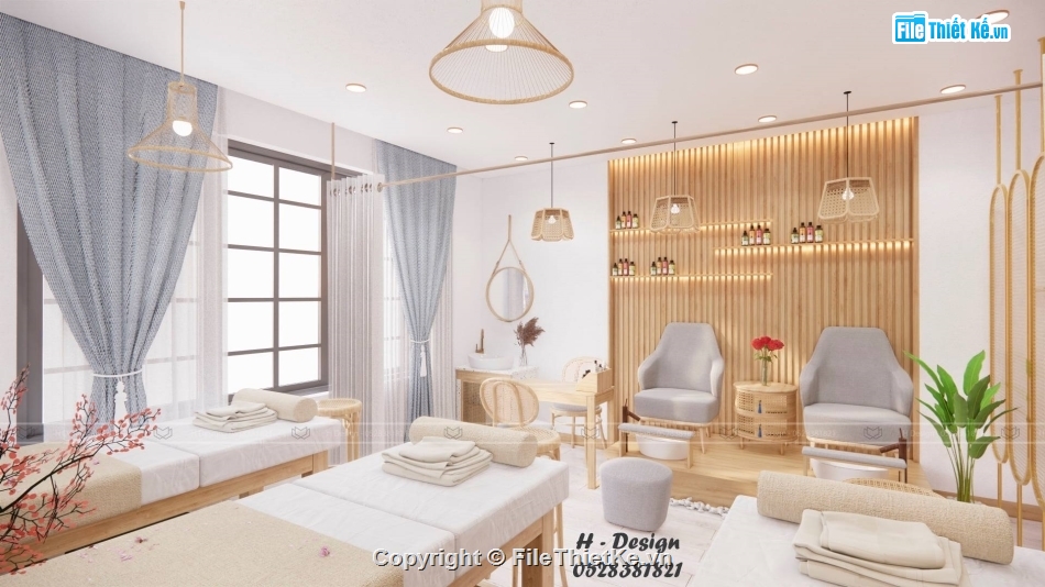 mẫu sketchup nội thất,file sketchup spa,model sketchup spa,file su spa