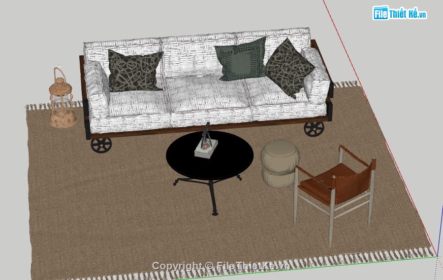 sofa phòng khách,file sketchup sofa phòng khách,sofa phòng khách model su,model su sofa phòng khách