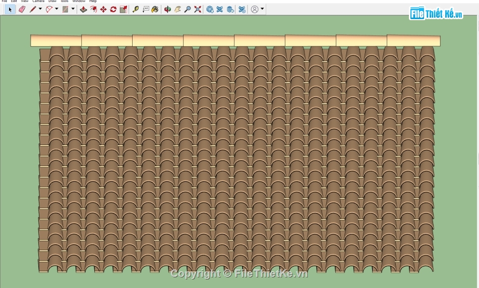 mái ngói file su,file sketchup mái nhật,3d sketchup mái ngói,model 3d mái ngói,mái ngói model 3d