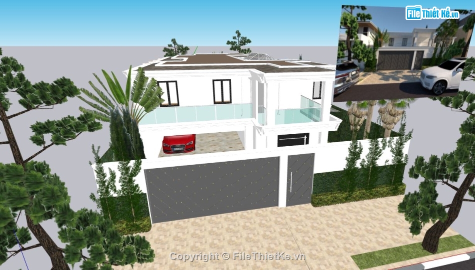 Miễn phí tải mãu biệt thự 2 tầng file 3d su Miễn Phí Tải Mãu Biệt Thự 2 Tầng File 3D Su