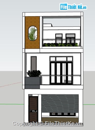 nhà phố sketchup,file sketchup nhà phố,file nhà phố sketchup