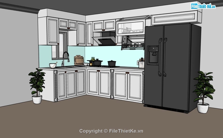 model su phòng khách bếp,phòng khách file sketchup,file sketchup phòng khách bếp,phòng khách bếp file su,sketchup phòng khách bếp